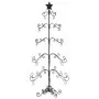 Albero di Natale Decorativo in Metallo Nero 150 cm