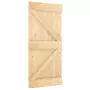 Porta Scorrevole con Set Hardware 95x210 cm Legno Massello Pino