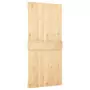 Porta Scorrevole con Set Hardware 95x210 cm Legno Massello Pino