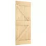 Porta Scorrevole con Set Hardware 85x210 cm Legno Massello Pino