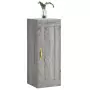 Mobile a Parete Grigio Sonoma 34,5x34x90 cm Legno Multistrato