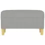 Panca Grigio chiaro 70x35x41 cm in Tessuto