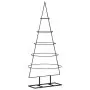 Albero di Natale Decorativo in Metallo Nero 125 cm