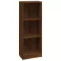 Libreria 3 Ripiani Rovere Marrone 40x24x109cm Legno Multistrato