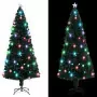 Albero di Natale Artificiale Supporto/LED 210 cm Fibra Ottica