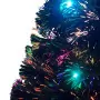 Albero di Natale Artificiale Supporto/LED 210 cm Fibra Ottica