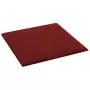 Pannelli Murali 12 pz Rosso Vino 30x30 cm in Tessuto 1,08 m²