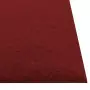 Pannelli Murali 12 pz Rosso Vino 30x30 cm in Tessuto 1,08 m²