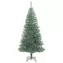 Albero di Natale Artificiale con Neve Fioccata Verde 180 cm