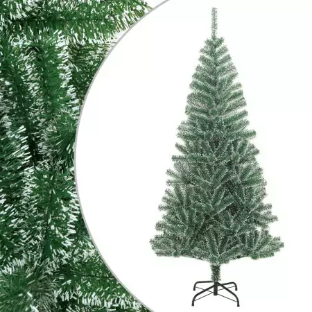 Albero di Natale Artificiale con Neve Fioccata Verde 150 cm