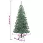 Albero di Natale Artificiale con Neve Fioccata Verde 120 cm