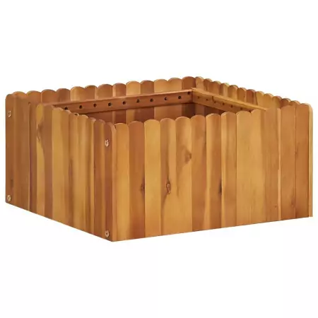 Letto Rialzato da Giardino 50x50x25 cm Legno Massello di Acacia