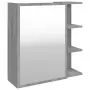 Mobile da Bagno a Specchio Grigio Sonoma 62,5x20,5x64 cm Legno