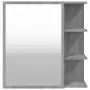 Mobile da Bagno a Specchio Grigio Sonoma 62,5x20,5x64 cm Legno