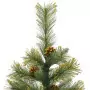 Albero di Natale Artificiale Incernierato con Pigne 150 cm