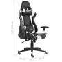 Sedia da Gaming Girevole Bianca in PVC