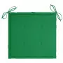 Cuscini per Sedie da Giardino 4 pz Verdi 50x50x3 cm Tessuto