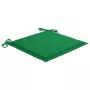 Cuscini per Sedie da Giardino 4 pz Verdi 50x50x3 cm Tessuto