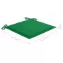 Cuscini per Sedie da Giardino 4 pz Verdi 50x50x3 cm Tessuto