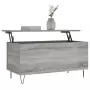 Tavolino Salotto Grigio Sonoma 90x44,5x45 cm Legno Multistrato