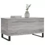 Tavolino Salotto Grigio Sonoma 90x44,5x45 cm Legno Multistrato