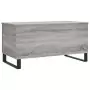 Tavolino Salotto Grigio Sonoma 90x44,5x45 cm Legno Multistrato