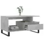 Tavolino Salotto Grigio Cemento 90x49x45 cm Legno Multistrato