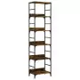 Libreria Rovere Fumo 50x33x188,5 cm in Legno Multistrato