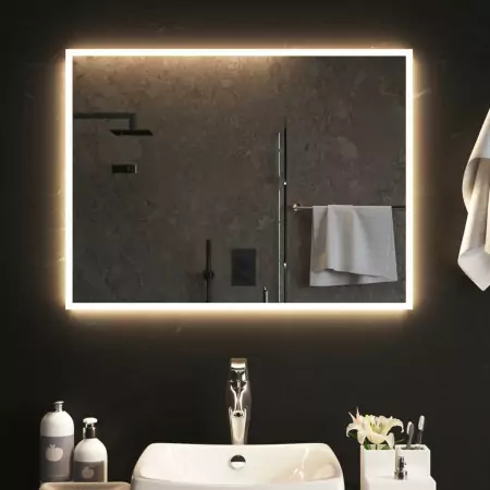 Specchio da Bagno con Luci LED 60x80 cm