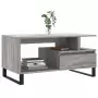 Tavolino da Salotto Grigio Sonoma 90x49x45 cm Legno Multistrato