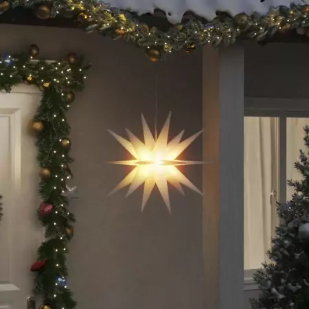 Illuminazioni Stella Moravia con LED 3pz Pieghevoli Bianco 57cm