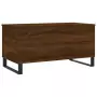 Tavolino Salotto Rovere Marrone 90x44,5x45 cm Legno Multistrato