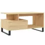 Tavolino da Salotto Rovere Sonoma 90x49x45 cm Legno Multistrato