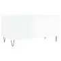 Tavolino Salotto Bianco Lucido 90x44,5x45 cm Legno Multistrato