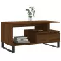 Tavolino Salotto Rovere Marrone 90x49x45 cm Legno Multistrato