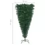 Albero di Natale Artificiale Capovolto con Supporto Verde 180 cm PVC