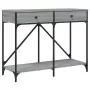 Tavolo Consolle Grigio Sonoma 100x39x78,5 cm Legno Multistrato