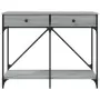 Tavolo Consolle Grigio Sonoma 100x39x78,5 cm Legno Multistrato