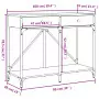 Tavolo Consolle Grigio Sonoma 100x39x78,5 cm Legno Multistrato