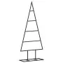 Albero di Natale Decorativo in Metallo Nero 60 cm