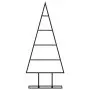 Albero di Natale Decorativo in Metallo Nero 60 cm