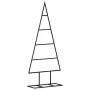 Albero di Natale Decorativo in Metallo Nero 60 cm