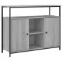 Credenza Grigio Sonoma 100x35x80 cm in Legno Multistrato