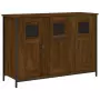 Credenza Rovere Marrone 100x35x70 cm in Legno Multistrato