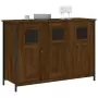 Credenza Rovere Marrone 100x35x70 cm in Legno Multistrato