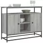 Credenza Grigio Sonoma 100x35x80 cm in Legno Multistrato