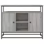 Credenza Grigio Sonoma 100x35x80 cm in Legno Multistrato