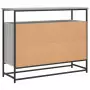 Credenza Grigio Sonoma 100x35x80 cm in Legno Multistrato