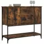 Credenza Rovere Fumo 100x36x85 cm in Legno Multistrato