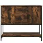 Credenza Rovere Fumo 100x36x85 cm in Legno Multistrato